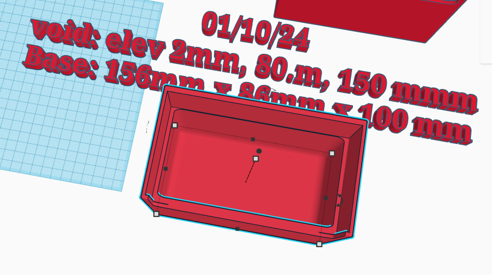 A close up of the workspace used